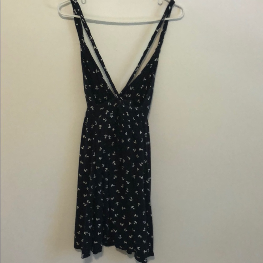 Xhilaration Navy anchor dress size large